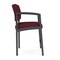 Lesro Lenox Steel Hip Chair Metal Frame, Charcoal, OH Wine Upholstery LS1161 - alternate 2
